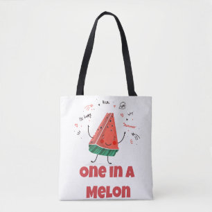 One in a Melon – Leuke zomerwatermeloen Draagtas