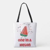 One in a Melon – Leuke zomerwatermeloen Draagtas (Achterkant)
