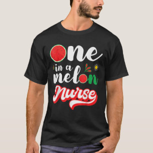 One In A Melon Nurse Shirt Watermeloen Familie Mat