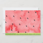 One In a Melon Photo 1er anniversaire Invitation (Dos)