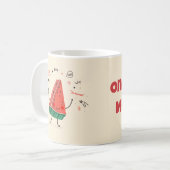 One in a Melon – Schattigee Watermeloen Mok Ontwer (Voorkant links)