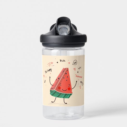 One in a Melon – Sweet Watermelon Design Waterfles (Voorkant)