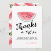 One in a Melon Verjaardag Dank u kaart (Voorkant / Achterkant)