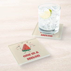 One in a Melon – Watermeloen Onderzetter Design