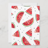 One In A Melon Watermelon 1st Birthday Invitation (Dos)
