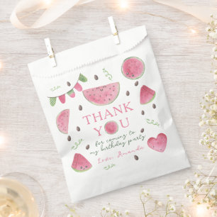 One in a Melon Watermelon Girl Verjaardag bedankt Bedankzakje