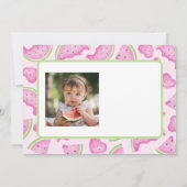 One in a Melon Watermelon Heart - Een bedankkaart Kaart (Achterkant)