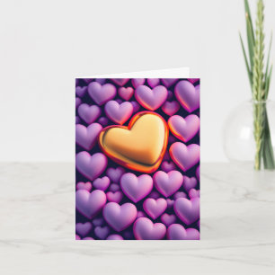 One in a Million Heart (Blank) Folded Note Kaart