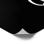 One in Cha-Million Funny Chameleon Pun Dark BG Poster (Hoek)