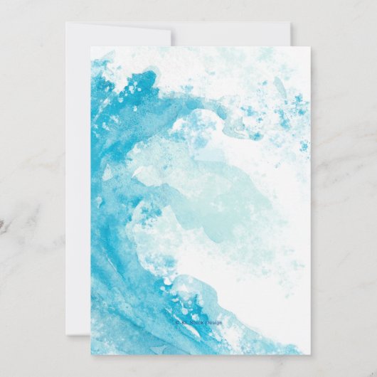 One In The Sun ☀️ Beach Baby 1e verjaardag Kaart (Achterkant)