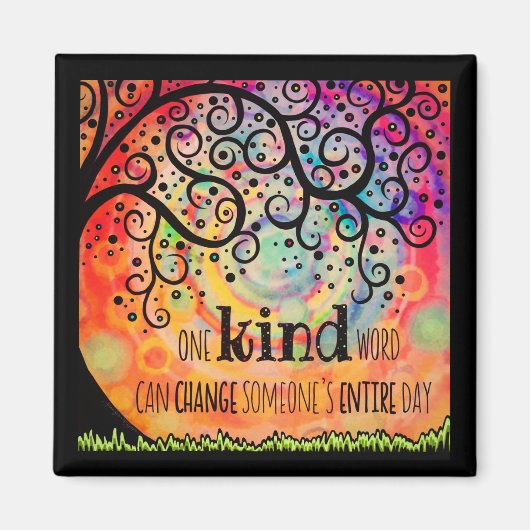 One Kind Word Tree Magneet (Voorkant)