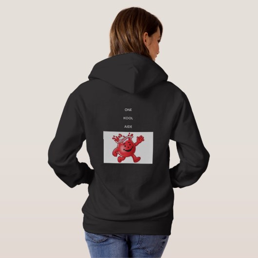 "ONE KOOL AIDE" Dames Hoodie (Achterkant volledig)