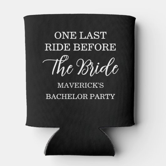 One Last Ride Black & White Drink Cooler (Achterkant)