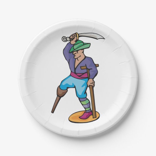 One Legged Pirate Papieren Bordje (Voorkant)