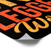 One Legged Wonder Funny Leg Amputee Prosthetic Han Poster (Hoek)