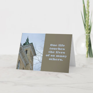 One Life raakt anderen Leraar Hartelijk dank Bedankkaart