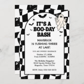 One Little Cool Boo Halloween 3e verjaardag Kaart (Voorkant / Achterkant)