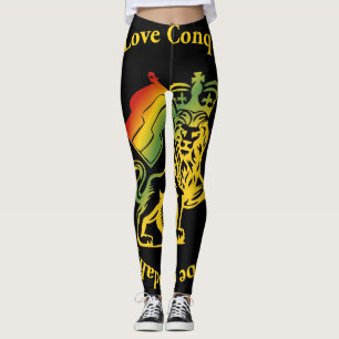 One Love Conquering Lion of Judah Leggings