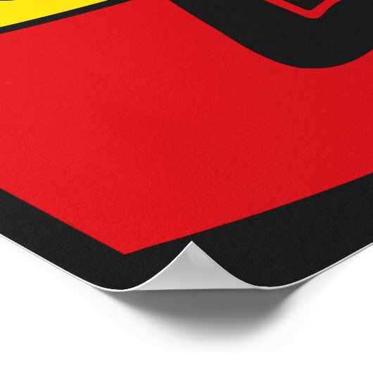 One Love Drapeau Reggae Rasta Poster (Hoek)