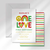 One Love First Reggae Invitation Anniversaire