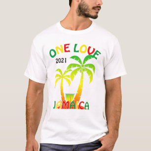One Love Jamaica 2021 Bijpassende Vrienden Vakanti T-shirt