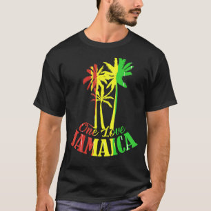 One Love Jamaica Caraïben Vakantie Reggea Voel Va T-shirt