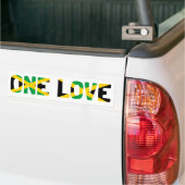 One Love Jamaica Flag Bumpersticker (Op Truck)
