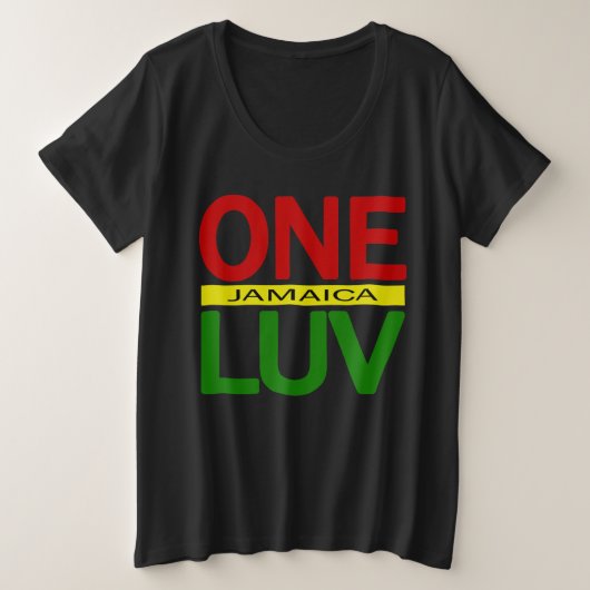 One Love Jamaica Red Gold Green (Design devant)