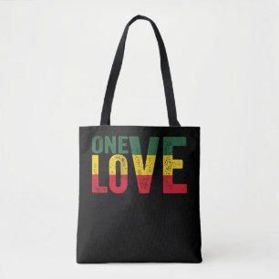 One Love Jamaican Rasta Reggae Draagtas