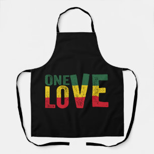 One Love Jamaican Rasta Reggae Schort