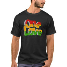 "One Love" Mannen basic T-shirt