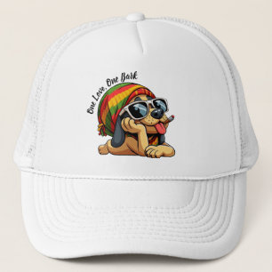 One Love One Bark Funny Dog Trucker Pet