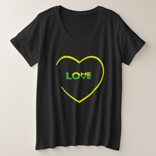 One Love One Heart drapeau jamaïcain couleurs avan (Design devant)