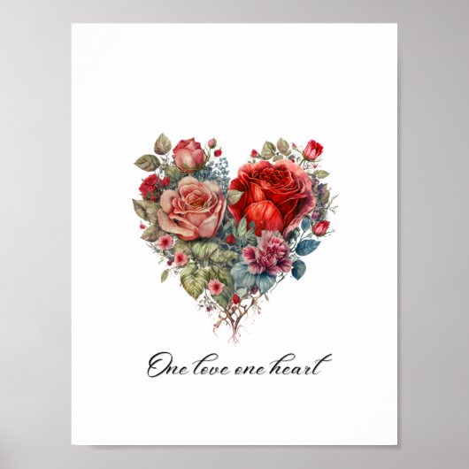 One Love One heart Poster (Voorkant)