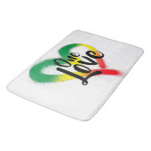 One Love One Heart Reggae Vibes Badmat (Gekanteld)