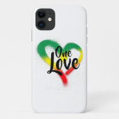 One Love One Heart Reggae Vibes Case-Mate iPhone Case (Achterkant)