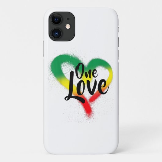 One Love One Heart Reggae Vibes Case-Mate iPhone Case (Achterkant)