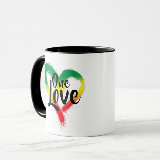 One Love One Heart Reggae Vibes Mok (Voorkant links)