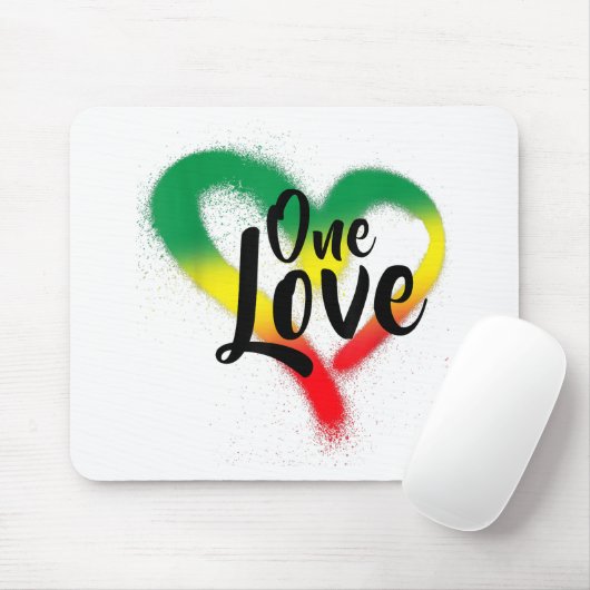One Love One Heart Reggae Vibes Muismat (Met muis)