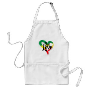 One Love One Heart Reggae Vibes Standaard Schort