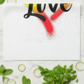 One Love One Heart Reggae Vibes Theedoek (Gevouwen)