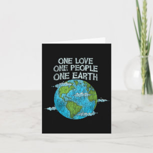 one Love One People Planet Climate Change Kaart