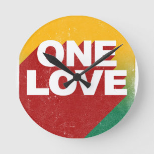 One Love Poster Ronde Klok