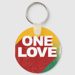 One Love Poster Sleutelhanger