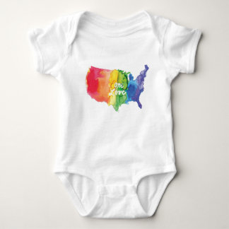 'One Love' Pride Creeper voor baby's Romper
