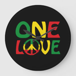 One Love, Reggae Design Grote Klok