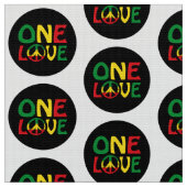 One Love, Reggae design Stof (Close Up)