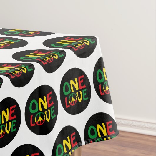 One Love, Reggae design Tafelkleed (Voorbeeld)