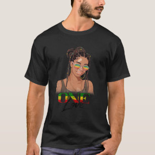 One Love Reggae Muziekliefhebber Rastafari Jamaica T-shirt