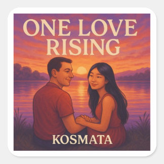 One Love Rising - Aufkleber Vierkante Sticker